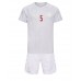 Baby Fußballbekleidung Dänemark Joakim Maehle #5 Auswärtstrikot WM 2022 Kurzarm (+ kurze hosen)